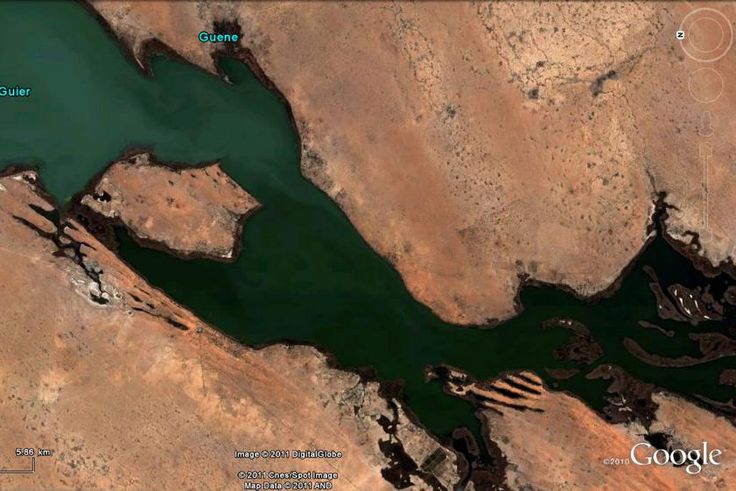 Image satellite du Lac de Guiers - Sénégal