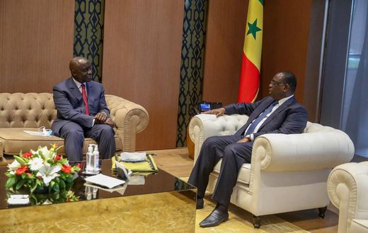 Macky Sall en compagnie de Idrissa Seck