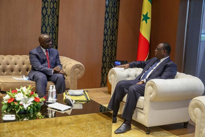 Macky Sall en compagnie de Idrissa Seck