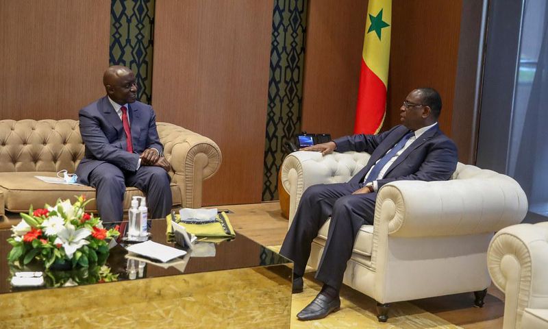 Macky Sall en compagnie de Idrissa Seck