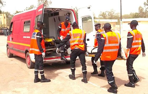 Accident sur la route de Touba