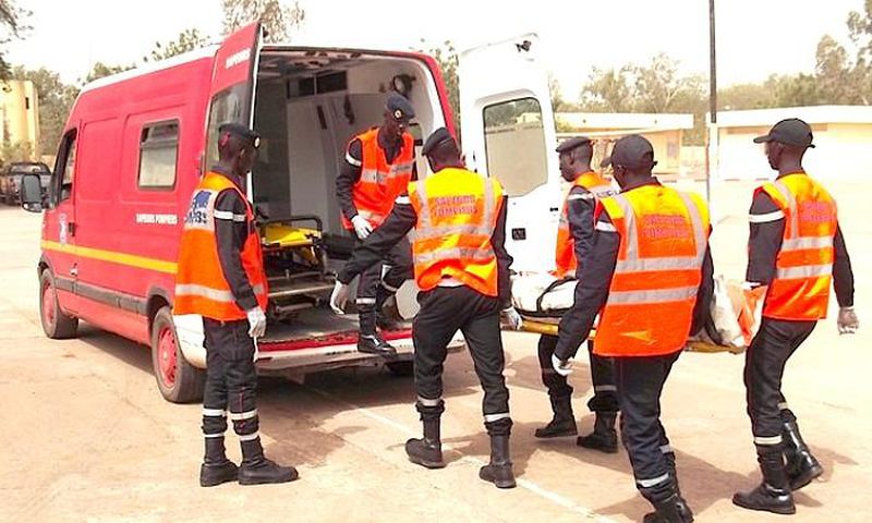 Accident sur la route de Touba