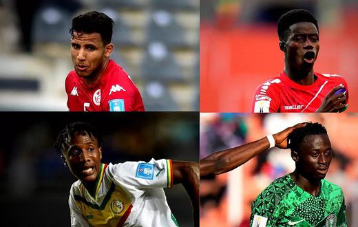 Raed-Bouchniba- Tunisie  -Adama-Bojang- Gambie  -Pape-Demba-Diop- Sénégal -et-Daniel-Daga- Nigeria