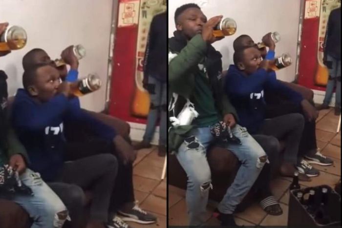 Thieves forced to drink crates of alcohol they stole from a store amid flogging