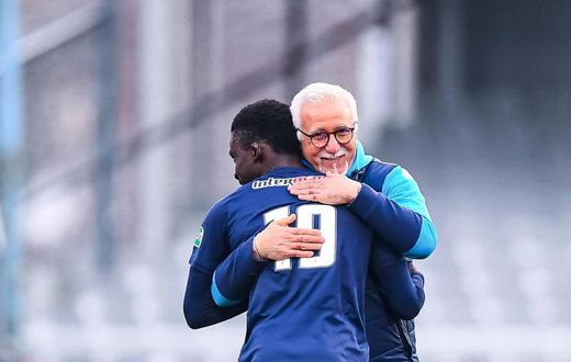 Nasser Larguet et Bamba Dieng avec l'OM en Coupe de France face à l'AJ Auxerre au Stade Abbe Deschamps, 2021