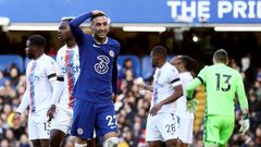Chelsea's Hakim Ziyech was praised by Chelsea fans after their nervy win against Crystal Palace in the Premier League
