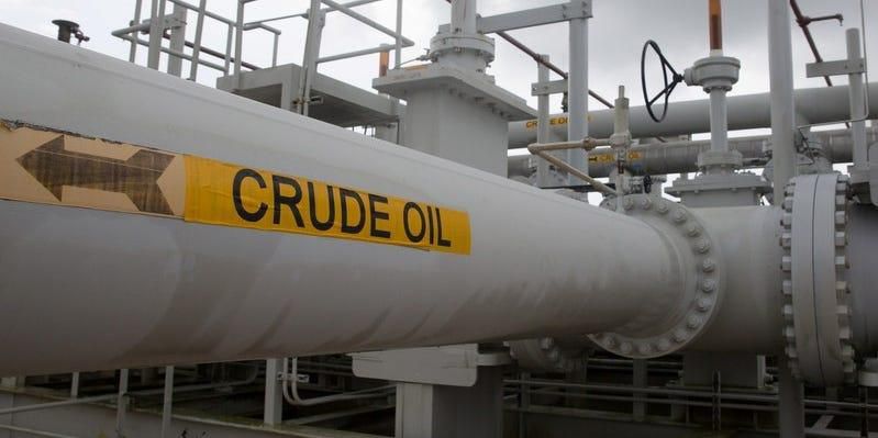 A maze of crude oil pipes and valves is pictured during a tour by the Department of Energy at the Strategic Petroleum Reserve in Freeport