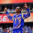Snoop Dogg lors de sa prestation à la mi-temps du Super Bowl, au SoFi Stadium d'Inglewood, le 13 février 2022. - Frederic J. Brown - AFP