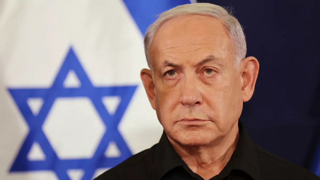 Le Premier ministre israélien Benjamin Netanyahu à Tel Aviv le 12 octobre 2023