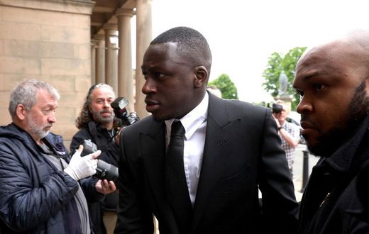 Benjamin Mendy lors de son procès le 23 mai 2022
