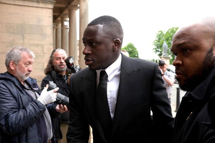 Benjamin Mendy lors de son procès le 23 mai 2022