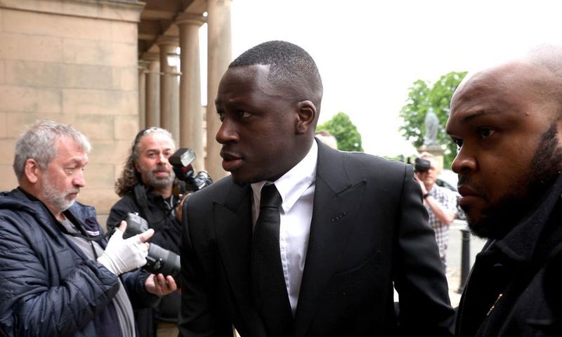 Benjamin Mendy lors de son procès le 23 mai 2022