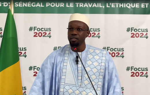Ousmane Sonko, en conférence de presse, vendredi 3 novembre 2022