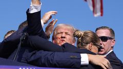 Donald Trump reçoit une balle