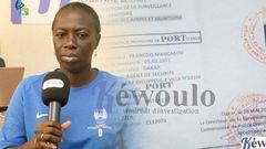 Clémentine Coly, veuve de François Mancabou        CP- Kewoulo