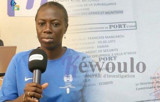 Clémentine Coly, veuve de François Mancabou        CP- Kewoulo