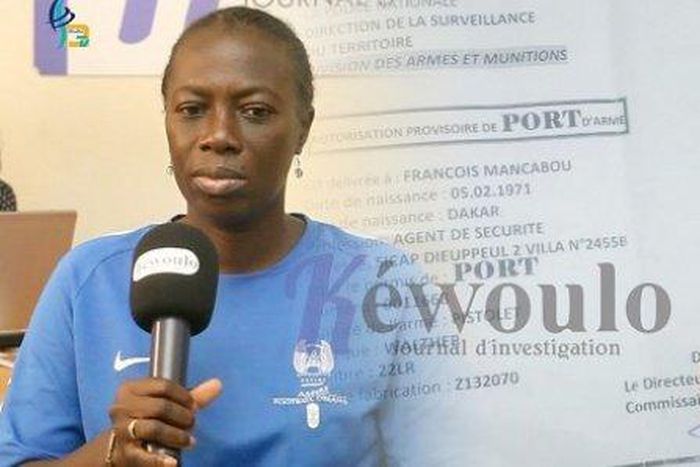 Clémentine Coly, veuve de François Mancabou        CP- Kewoulo