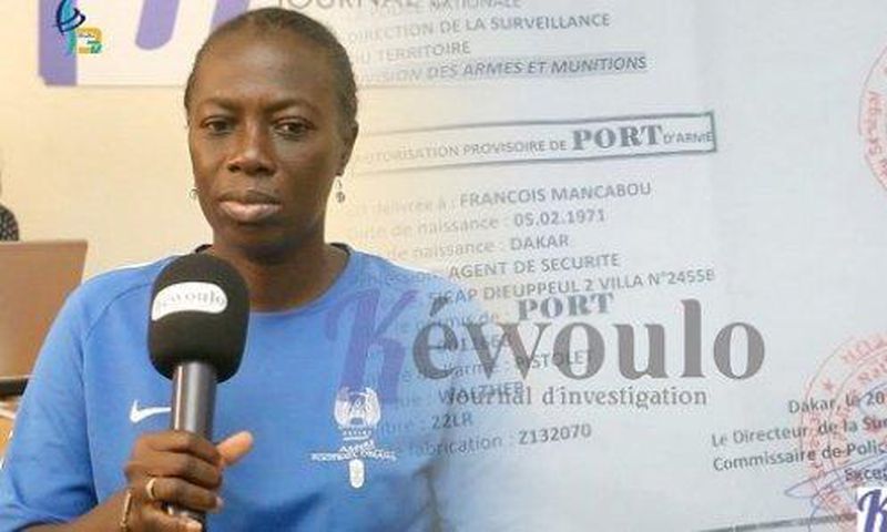Clémentine Coly, veuve de François Mancabou        CP- Kewoulo
