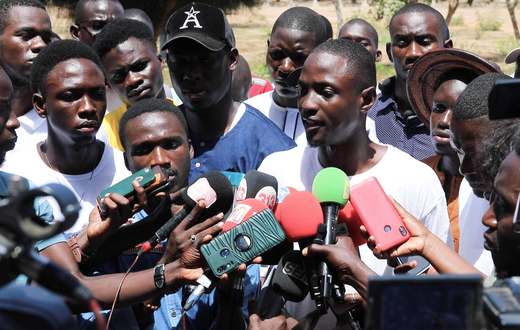 Alioune Diallo, président de l'Amicale des étudiants de la Faseg