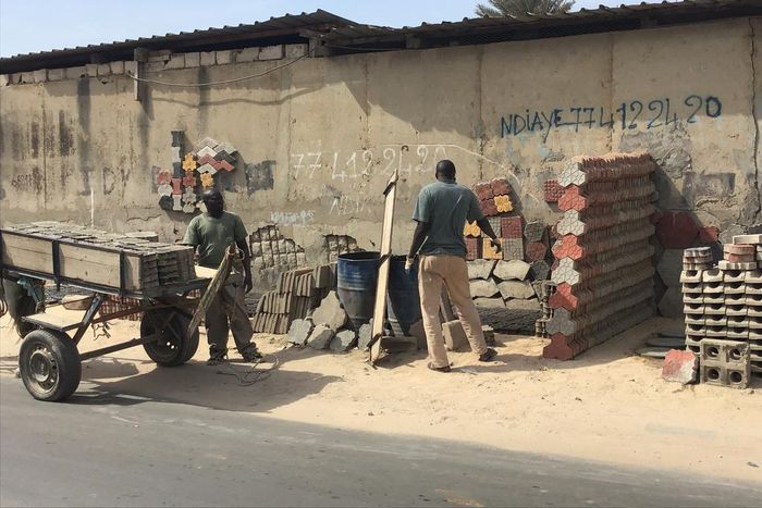 Place de vente de pavé de NDIAYE