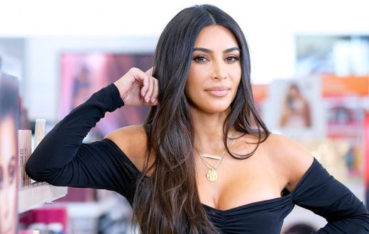 Kim Kardashian attends the New York City KKW Beauty launch at ULTA Beauty in 2019.