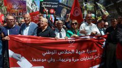 Marche de soutiens aux journalistes en Tunisie
