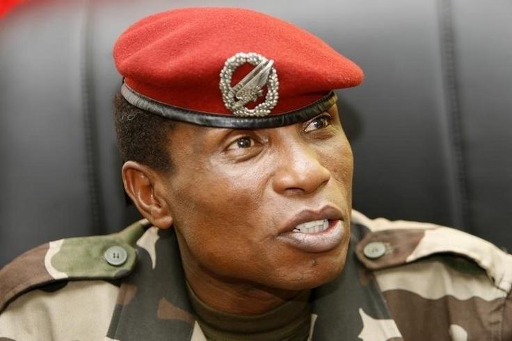 Guinea's former military leader, Moussa Dadis Camara in a file photo.   REUTERS/Luc Gnago