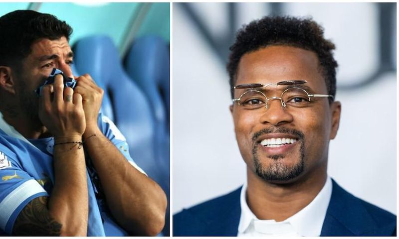 Patrice Evra aime une photo de Luis Suarez en larmes après l'élimination de l'Uruguay de la Coupe du monde. Photo par Samir Hussein. Crédit : @fifa Source : Getty Images