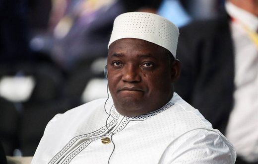 Adama Barrow lors du forum économique Russie-Afrique, à Sotchi, en octobre 2019 © Valery Sharifulin/TASS/Sipa USA/SIPA