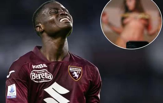 L'attaquant de Torino, Demba Seck / Dagospia