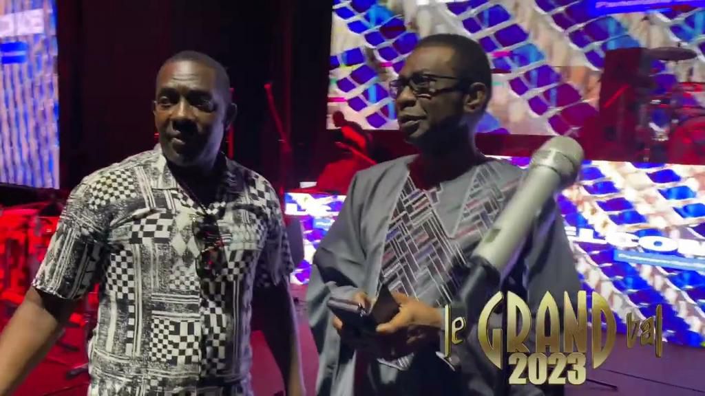 Youssou Ndour lors du "Grand Bal", le 1er janvier 2023