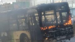 Bus DDD en feu