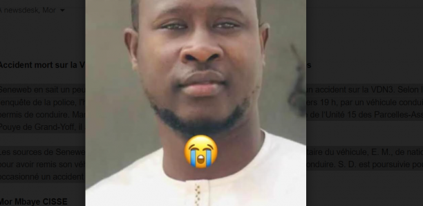 Mamadou Lamine Samb. L’ingénieur, âgé de 42 ans, marié et père de deux enfants, a succombé à ses blessures à l’hôpital Idrissa Pouye de Grand-Yoff.