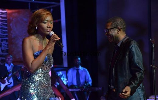 Coumba Gawlo Seck sur scène avec Youssou Ndour