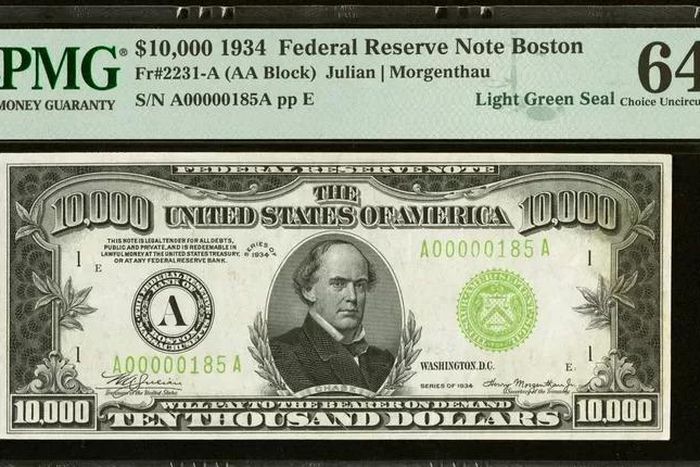 Un-billet-dollar-de-10-000