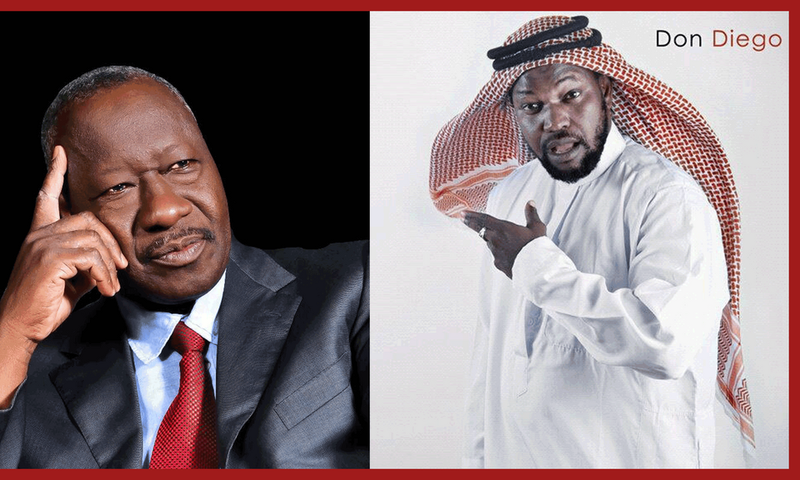 Le patron de la 2sTV El Hadji Ndiaye (gauche) et l'animateur Don Diego (droite)