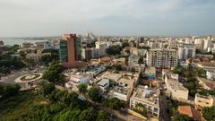 Le quartier du Plateau depuis le toit de la tour Amsa, (Dakar) © Youri Lenquette