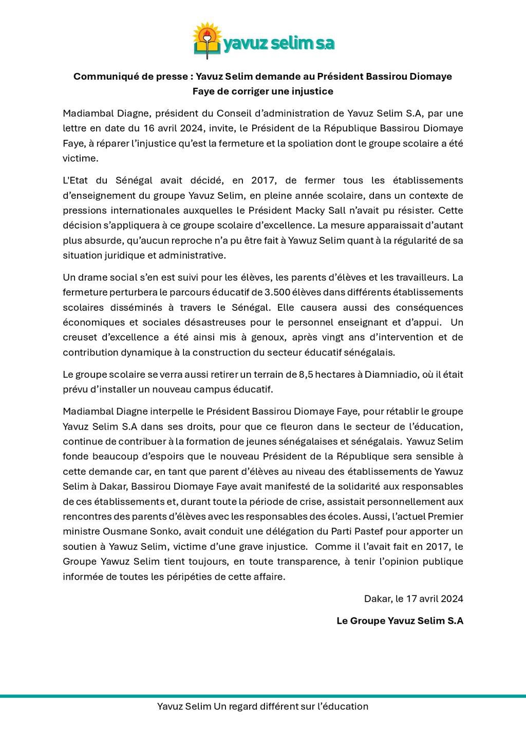 Communique Yavuz Selim page-0001