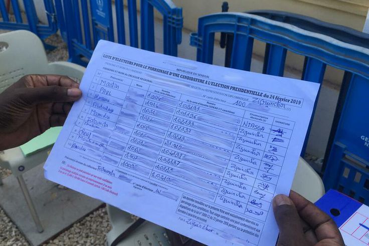 liste parrainages election presidentielle candidats senegal 0