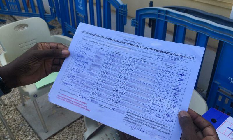 liste parrainages election presidentielle candidats senegal 0