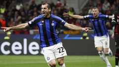 Mkhitaryan double la mise d’une frappe plein centre