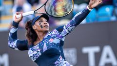 Serena Williams is back again on the same court she suffered an injury that kept her out for a year