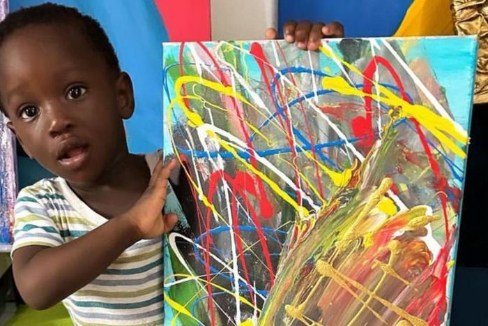 Ace Liam et son tableau