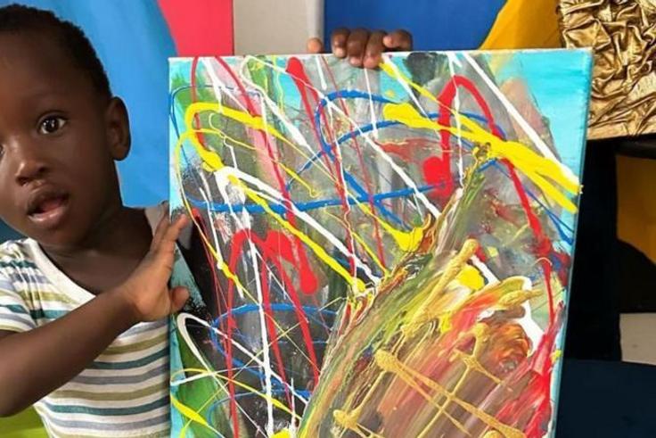Ace Liam et son tableau