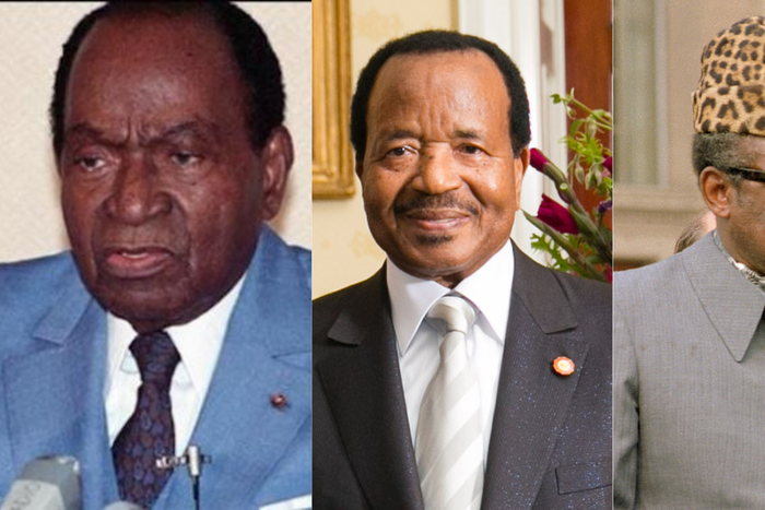 Félix Houphouët Boigny, Paul Biya et Mobutu