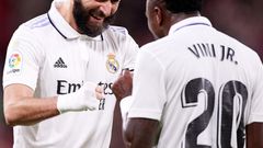 Benzema (gauche) et Vinicius Jr
