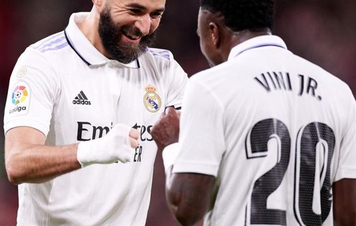 Benzema (gauche) et Vinicius Jr