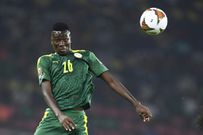 Pape Gueye winning the ball against Egypt in the Africa Cup of Nations final