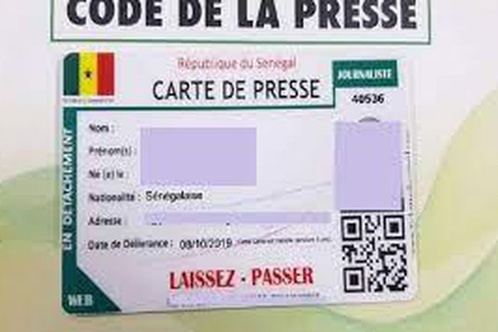 Carte de presse