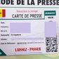 Carte de presse